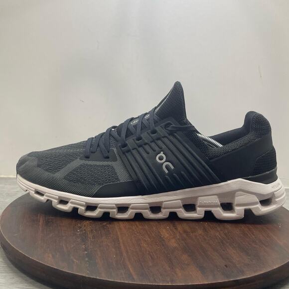 On Cloudswift Mens Size 13 Black White Athletic Running Walking Shoes Sneakers main image 11